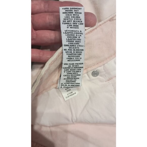 Women's Cord Shorts, Light Pink - Picture 4 of 4